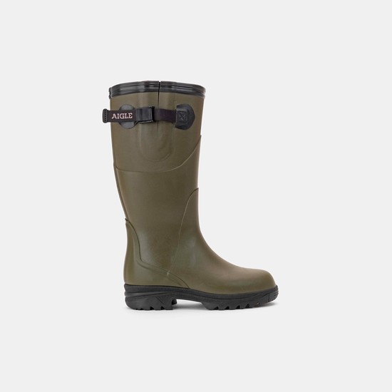 Aigle Lined Walking Garden Boots Women Olive ZA-51908